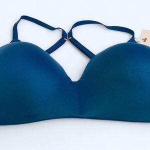 Secret Treasures Blue Seamless Bra with Criss-Cross Detail